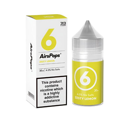 6 - Airspops - Zesty Lemon 30ML 40MG