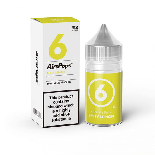 6 - Airspops - Zesty Lemon 30ML 40MG