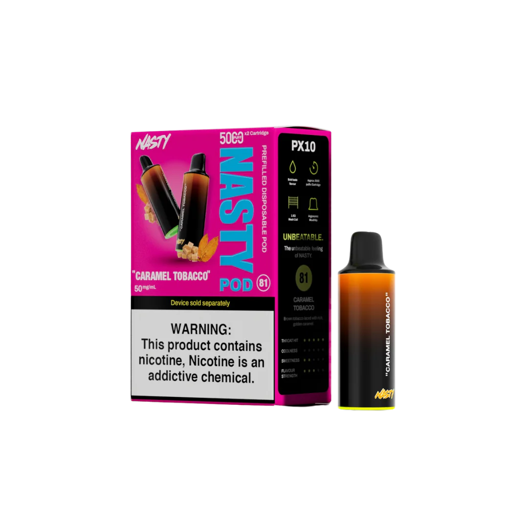 Dispo | Nasty PX10 - Caramel Tobacco